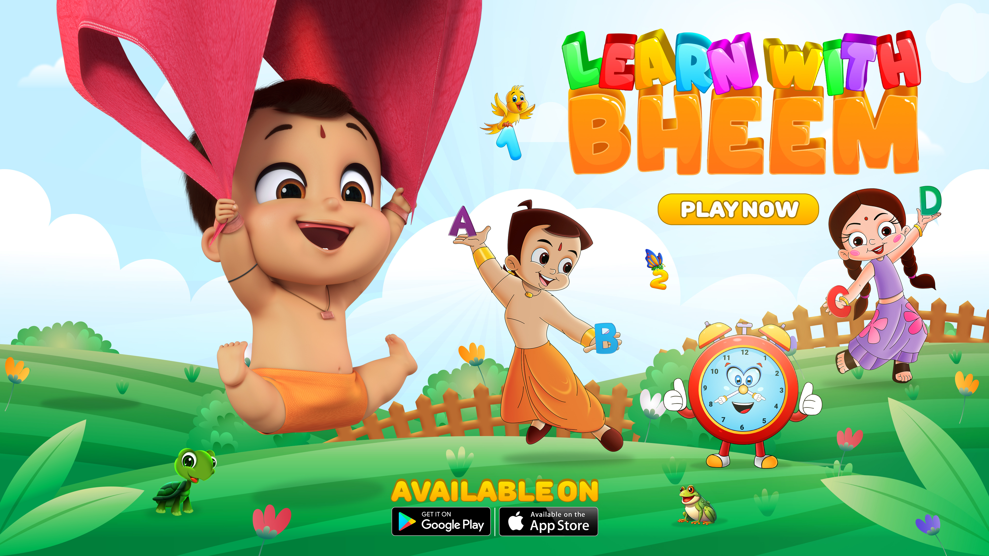 Learn with bheem game